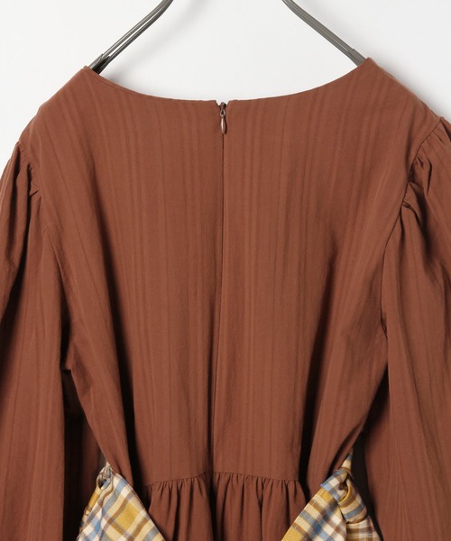 Heather(ヘザー)の「【HOLiC】デザインチェックワンピース 880276(ワンピース・レディース・ベージュ/ブラウン・FREE)」の20枚目の写真