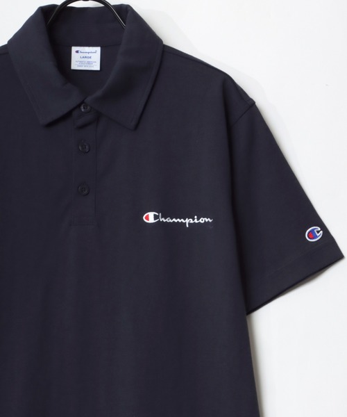 Champion(チャンピオン)の「Champion/チャンピオン ヘビーウェイト ワンポイント ロゴ ポロシャツ(ポロシャツ・メンズ・ホワイト/ブラック/ネイビー/グレー/ピンク/チャコール/イエロー/ロイヤルブルー・M/L/XL)」の5枚目の写真