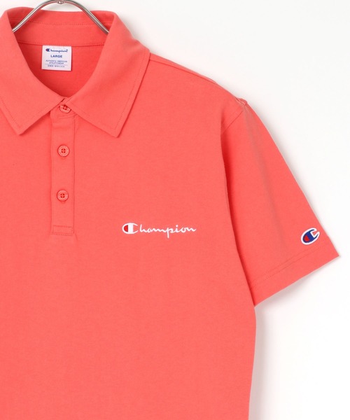 Champion(チャンピオン)の「Champion/チャンピオン ヘビーウェイト ワンポイント ロゴ ポロシャツ(ポロシャツ・メンズ・ホワイト/ブラック/ネイビー/グレー/ピンク/チャコール/イエロー/ロイヤルブルー・M/L/XL)」の8枚目の写真