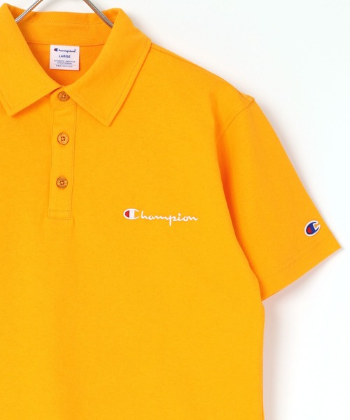 Champion(チャンピオン)の「Champion/チャンピオン ヘビーウェイト ワンポイント ロゴ ポロシャツ(ポロシャツ・メンズ・ホワイト/ブラック/ネイビー/グレー/ピンク/チャコール/イエロー/ロイヤルブルー・M/L/XL)」の7枚目の写真