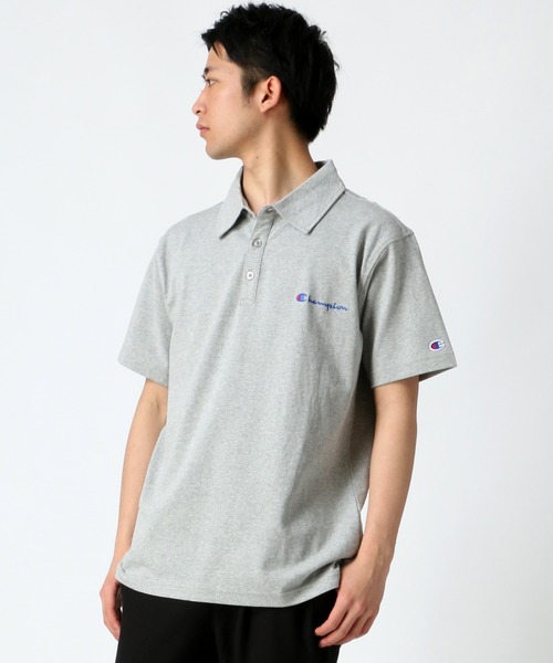 Champion(チャンピオン)の「Champion/チャンピオン ヘビーウェイト ワンポイント ロゴ ポロシャツ(ポロシャツ・メンズ・ホワイト/ブラック/ネイビー/グレー/ピンク/チャコール/イエロー/ロイヤルブルー・M/L/XL)」の20枚目の写真