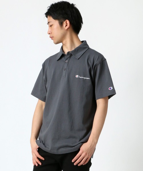 Champion(チャンピオン)の「Champion/チャンピオン ヘビーウェイト ワンポイント ロゴ ポロシャツ(ポロシャツ・メンズ・ホワイト/ブラック/ネイビー/グレー/ピンク/チャコール/イエロー/ロイヤルブルー・M/L/XL)」の19枚目の写真