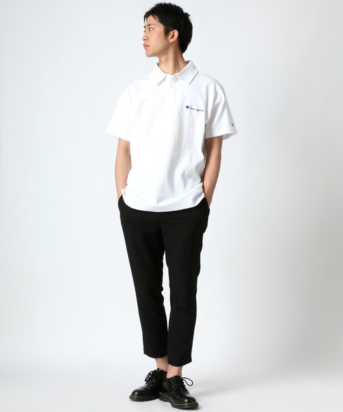 Champion(チャンピオン)の「Champion/チャンピオン ヘビーウェイト ワンポイント ロゴ ポロシャツ(ポロシャツ・メンズ・ホワイト/ブラック/ネイビー/グレー/ピンク/チャコール/イエロー/ロイヤルブルー・M/L/XL)」の18枚目の写真