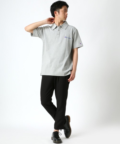 Champion(チャンピオン)の「Champion/チャンピオン ヘビーウェイト ワンポイント ロゴ ポロシャツ(ポロシャツ・メンズ・ホワイト/ブラック/ネイビー/グレー/ピンク/チャコール/イエロー/ロイヤルブルー・M/L/XL)」の13枚目の写真