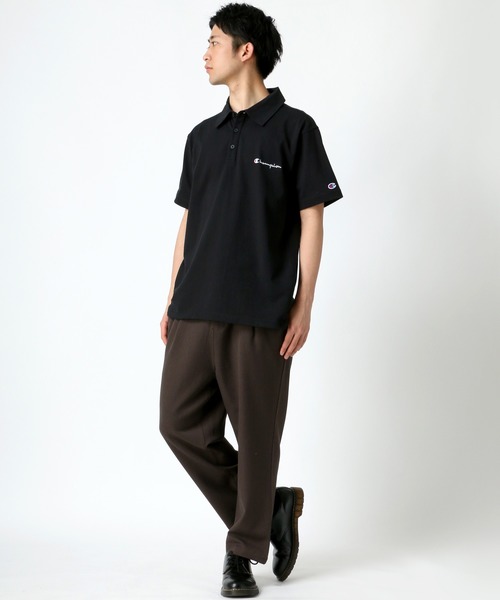 Champion(チャンピオン)の「Champion/チャンピオン ヘビーウェイト ワンポイント ロゴ ポロシャツ(ポロシャツ・メンズ・ホワイト/ブラック/ネイビー/グレー/ピンク/チャコール/イエロー/ロイヤルブルー・M/L/XL)」の9枚目の写真