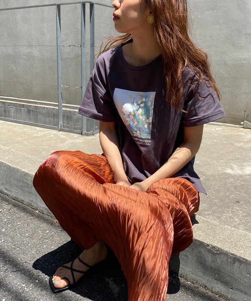 natural couture（ナチュラルクチュール）の「【ZOZO限定】Tシャツ×キャンバスバッグ×スカーフセット（Tシャツ/カットソー・レディース・ブラック/オフホワイト/モカ・FREE）」の2枚目の写真