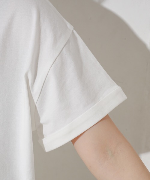 natural couture（ナチュラルクチュール）の「【ZOZO限定】Tシャツ×キャンバスバッグ×スカーフセット（Tシャツ/カットソー・レディース・ブラック/オフホワイト/モカ・FREE）」の12枚目の写真