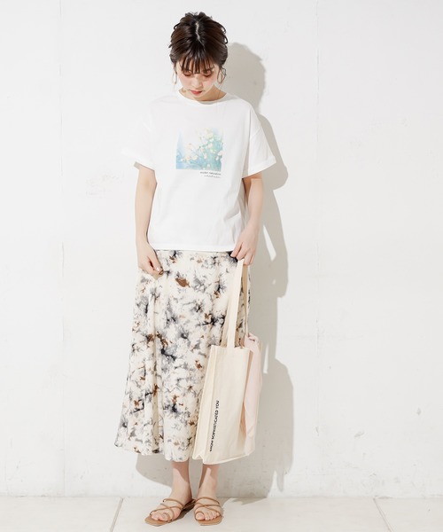 natural couture（ナチュラルクチュール）の「【ZOZO限定】Tシャツ×キャンバスバッグ×スカーフセット（Tシャツ/カットソー・レディース・ブラック/オフホワイト/モカ・FREE）」の16枚目の写真