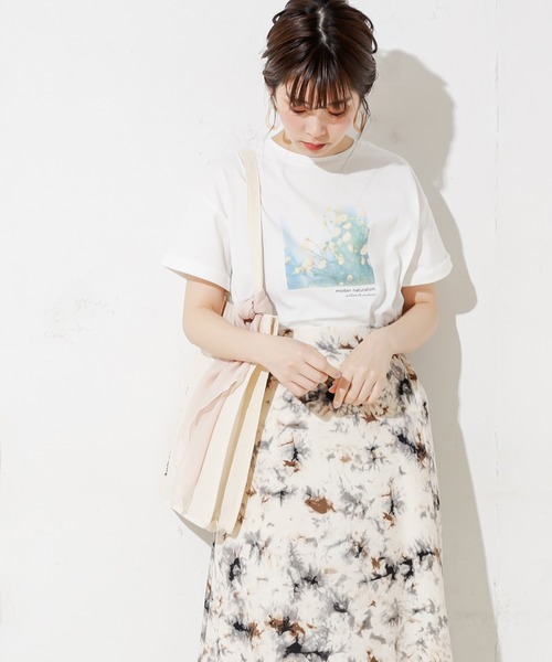 natural couture（ナチュラルクチュール）の「【ZOZO限定】Tシャツ×キャンバスバッグ×スカーフセット（Tシャツ/カットソー・レディース・ブラック/オフホワイト/モカ・FREE）」の10枚目の写真