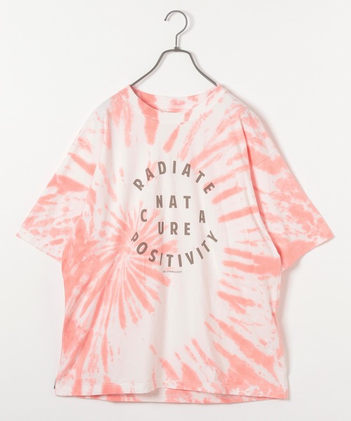 BAYFLOW(ベイフロー)の「タイダイプリント S/S TEE(Tシャツ/カットソー・メンズ・ピンク/ブルー/チャコール・LARGE/MEDIUM)」の1枚目の写真