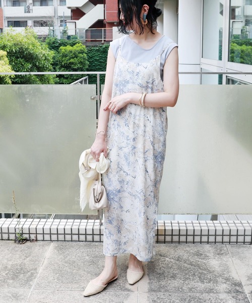 andme(アンドミー)の「マーブル柄キャミワンピース(ワンピース・レディース・ピンク/ブルー/グリーン・M)」の16枚目の写真