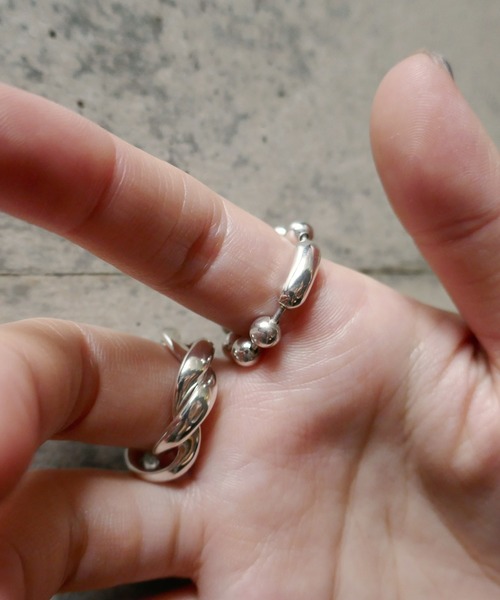 e.m. スウィングボールチェーン デザインリング☆シルバー e.m.