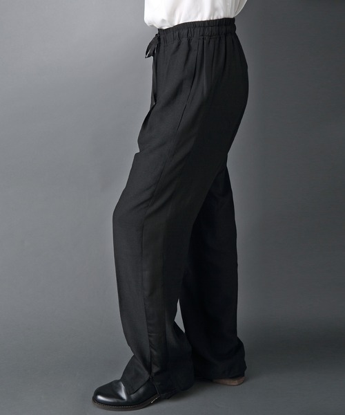 ROCK STE（ロクステ）の「noirer（ノイア） ウール混ワイドスラックスパンツ（スラックス・メンズ・ブラック・M/L）」の7枚目の写真