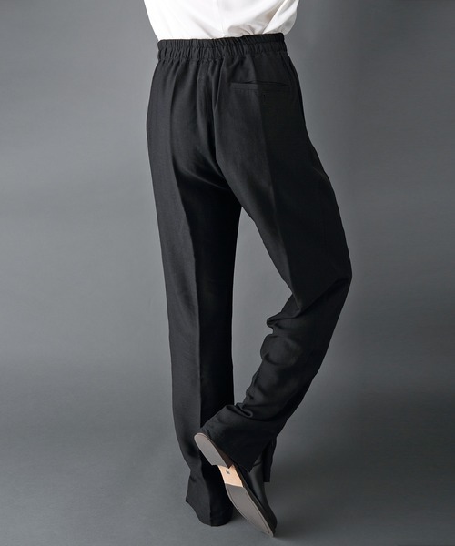 ROCK STE（ロクステ）の「noirer（ノイア） ウール混ワイドスラックスパンツ（スラックス・メンズ・ブラック・M/L）」の8枚目の写真