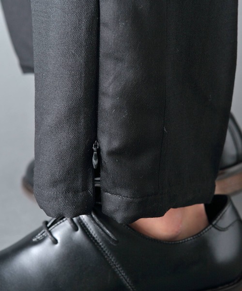 ROCK STE（ロクステ）の「noirer（ノイア） ウール混ワイドスラックスパンツ（スラックス・メンズ・ブラック・M/L）」の10枚目の写真