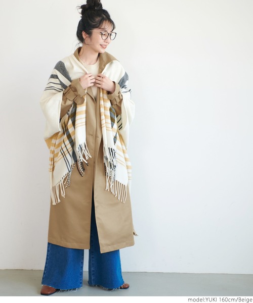 coca（coca）（コカ）の「トレンチコート（トレンチコート・レディース・ベージュ・ONE SIZE）」の2枚目の写真