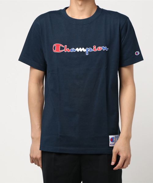 Champion(チャンピオン)の「チャンピオンロゴT(Tシャツ/カットソー・メンズ・ホワイト/ブラック/ネイビー・L/M)」の8枚目の写真