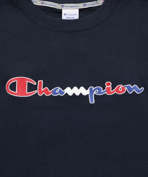 Champion(チャンピオン)の「チャンピオンロゴT(Tシャツ/カットソー・メンズ・ホワイト/ブラック/ネイビー・L/M)」の10枚目の写真