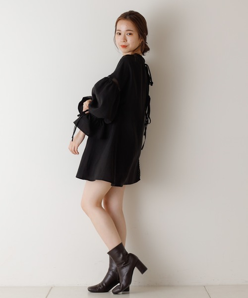 Chico（チコ）の「コットンレースギャザーブラウス（シャツ/ブラウス・レディース・ブラック/ベージュ/アイボリー・FREE）」の16枚目の写真