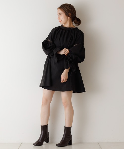 Chico（チコ）の「コットンレースギャザーブラウス（シャツ/ブラウス・レディース・ブラック/ベージュ/アイボリー・FREE）」の14枚目の写真