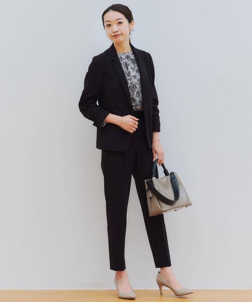 グリーンレーベルリラクシング セットアップ パンツスーツ 手洗い可 グレー 36 グリーンレーベルリラクシング セットアップ パンツスーツ