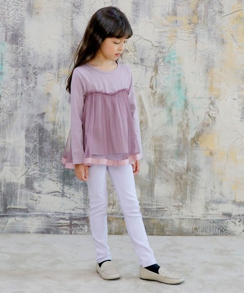 Bee des Bee（ビーデスビー）の「ストレッチパンツ（その他パンツ・キッズ・ボルドー/クリアブルー/モカ/ラベンダー/ミント/チョコ/ベビーピンク/ピンクベージュ/スミクロ/ダークネイビー/コーラルピンク/キャメル/ブラック/アッシュグレー/ライトブルー/モスグリーン/ライトブラウン/ライトベージュ/グレイッシュベージュ/ホワイト・110cm/100cm/120cm/130cm/140cm/150cm）」の21枚目の写真