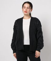 PICCIN | ケーブル編みオーバーサイズカーディガン(カーディガン/ボレロ)