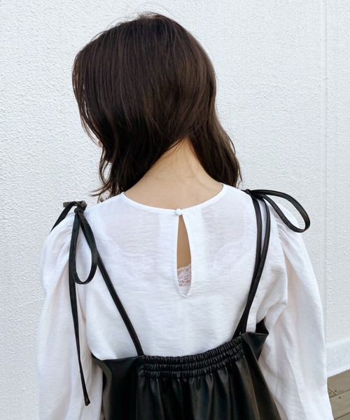 one after another NICE CLAUP（ワンアフターアナザーナイスクラップ）の「ブラウスセットキャミワンピース（ワンピース・レディース・ブラック系その他/レオパード/ブラウン・FREE）」の13枚目の写真