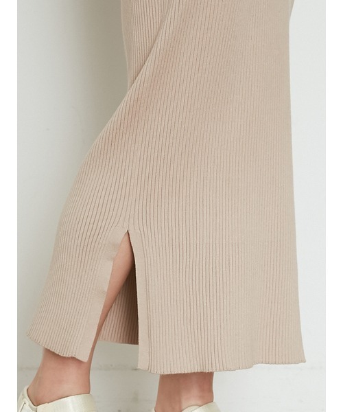 Snidel サステナブル レイヤードニットワンピース SNIDEL（スナイデル）の「Sustainableレイヤードニット