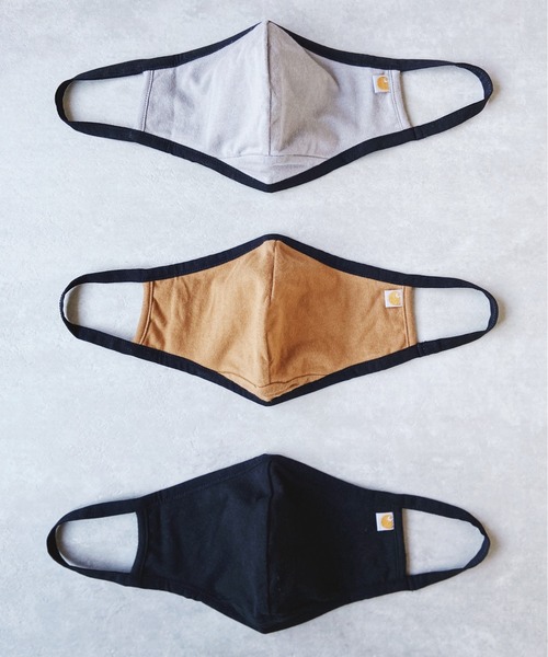 Carhartt(カーハート)の「【Carhartt(カーハート)】ファッションマスク Cotton Blend Ear Loop Face Mask(マスク・メンズ・ライトグレー/ブラウン/ブラック・FREE)」の8枚目の写真
