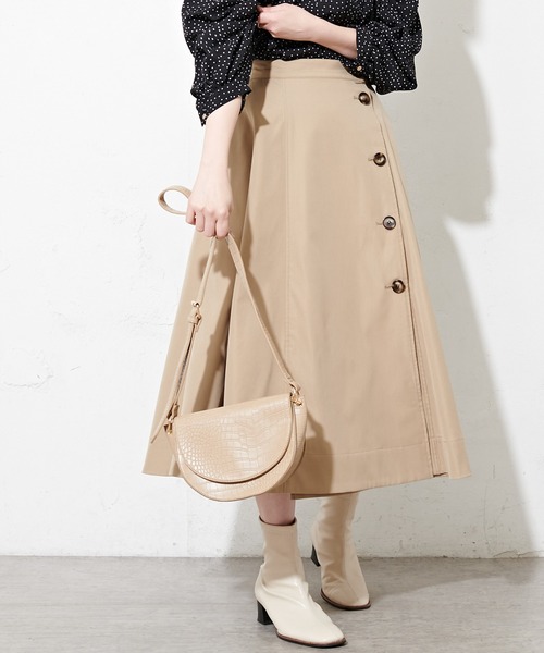 natural couture（ナチュラルクチュール）の「エコバッグ入れパス付きハーフムーンバッグ（ショルダーバッグ・レディース・アイボリー/ダークブラウン/ベージュ/ミント・FREE）」の21枚目の写真