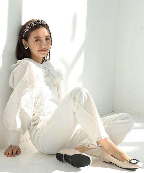 one after another NICE CLAUP（ワンアフターアナザーナイスクラップ）の「ビックカラーレース襟ブラウス（シャツ/ブラウス・レディース・ブラック/ベージュ/オフホワイト・FREE）」の17枚目の写真