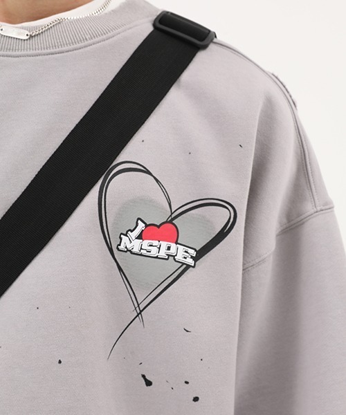 MASONPRINCE(メイソンプリンス)の「【MASONPRINCE】Splash ink hand painted love logo sweater WY6006(スウェット・メンズ・グレー/ブラック・L/S/M/XL)」の15枚目の写真