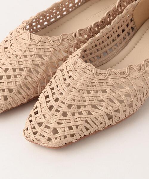 green label relaxing(グリーンレーベルリラクシング)の「◆FFC スクエア メッシュ フラット シューズ (1cmヒール)(その他シューズ・レディース・ライトグレー/ベージュ/ブラック/シルバー/ゴールド・23.5cm/24.5cm/24cm/25cm/22.5cm/22cm/23cm)」の10枚目の写真