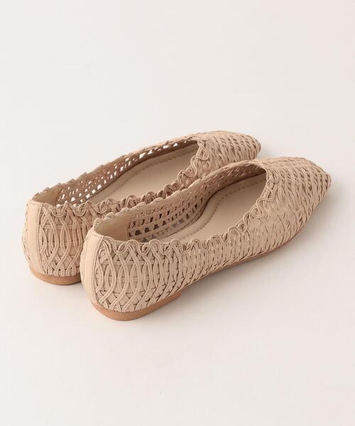 green label relaxing(グリーンレーベルリラクシング)の「◆FFC スクエア メッシュ フラット シューズ (1cmヒール)(その他シューズ・レディース・ライトグレー/ベージュ/ブラック/シルバー/ゴールド・23.5cm/24.5cm/24cm/25cm/22.5cm/22cm/23cm)」の11枚目の写真