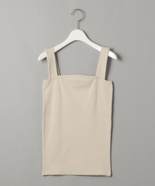 BEAUTY&YOUTH UNITED ARROWS(ビューティーアンドユースユナイテッドアローズ)の「BY テレコリブワイドストラップタンクトップ(タンクトップ・レディース・ブラック/オリーブ/ナチュラル/コバルトブルー/ブラウン/オレンジ系その他・FREE)」の12枚目の写真