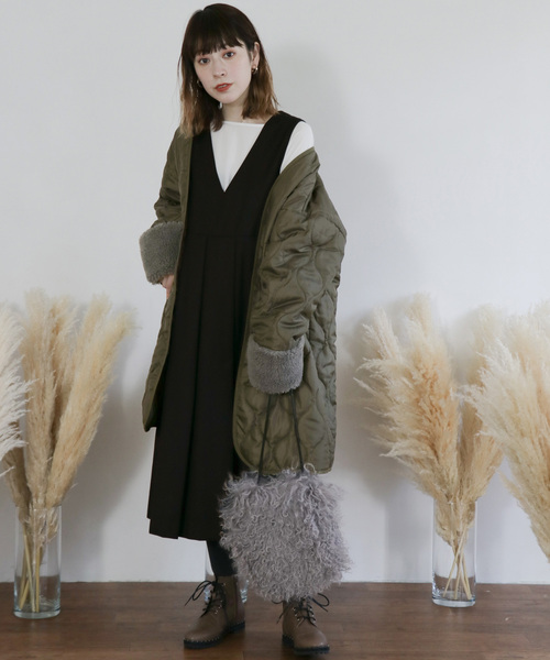 KBF（ケイビーエフ）の「サロペットスカート（ジャンパースカート・レディース・ベージュ・ONE）」の14枚目の写真