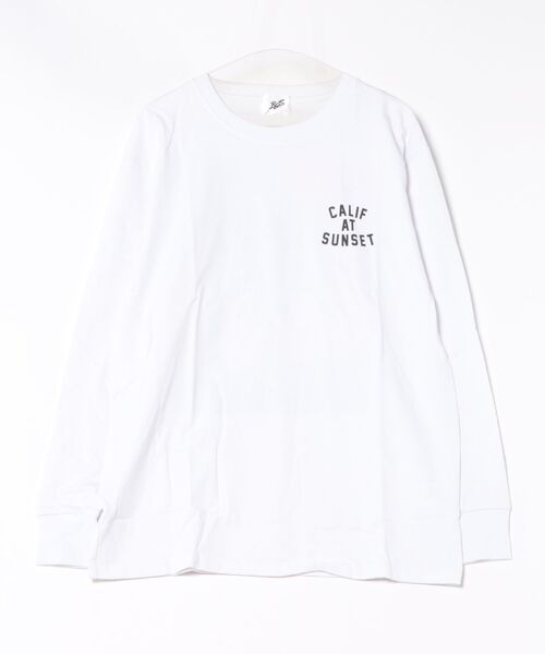 NO WAY（ノーウェイ）の「/Bl/バックプリント長袖Tシャツ クルーネック（Tシャツ/カットソー・メンズ・ホワイト/ブラック/ベージュ/グレー・MEDIUM/LARGE）」の2枚目の写真