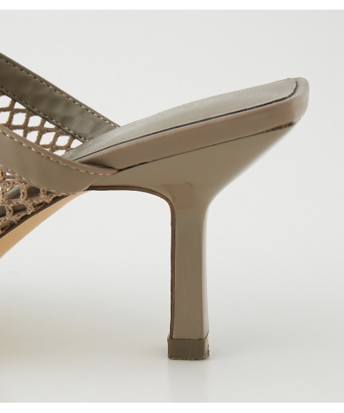 rienda（リエンダ）の「メッシュミュール（サンダル・レディース・ブラック/ベージュ・LARGE/SMALL/MEDIUM）」の8枚目の写真