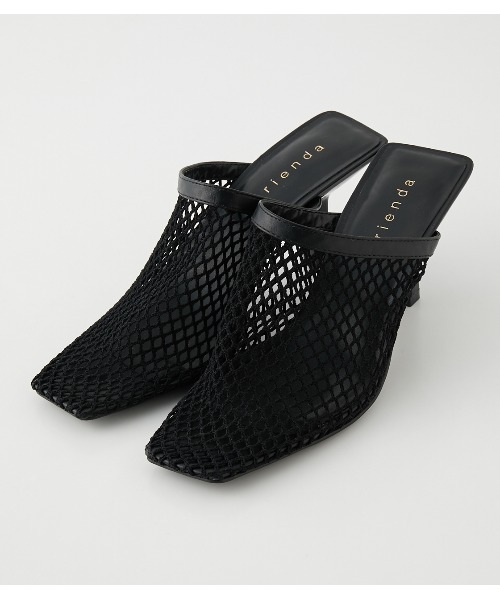 rienda（リエンダ）の「メッシュミュール（サンダル・レディース・ブラック/ベージュ・LARGE/SMALL/MEDIUM）」の13枚目の写真