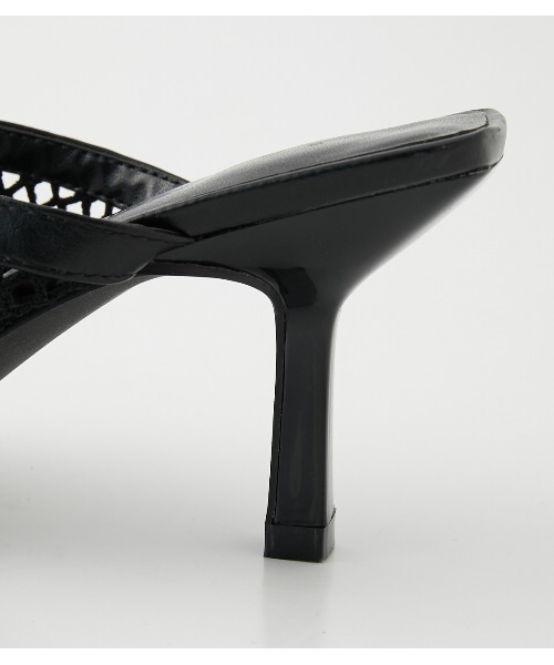 rienda（リエンダ）の「メッシュミュール（サンダル・レディース・ブラック/ベージュ・LARGE/SMALL/MEDIUM）」の7枚目の写真