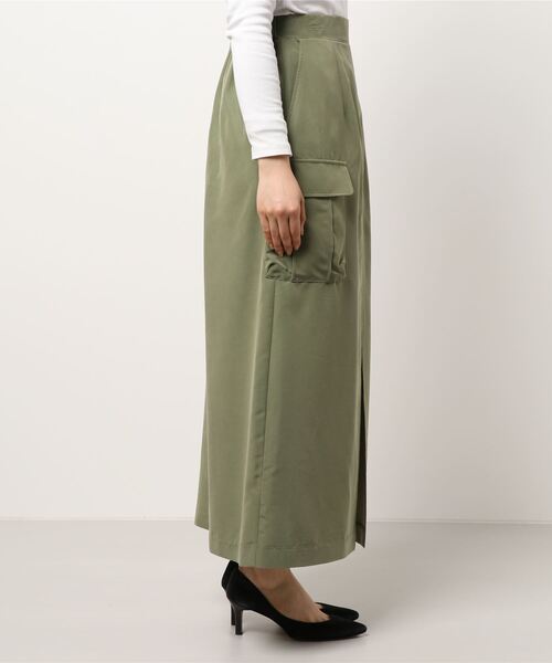 CAPRICIEUX LE'MAGE（カプリシューレマージュ）の「Aラインカーゴスカート（スカート・レディース・カーキ/ネイビー・FREE）」の3枚目の写真