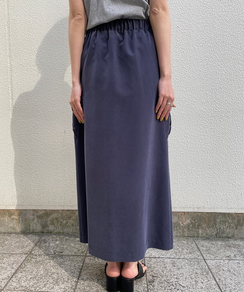 CAPRICIEUX LE'MAGE（カプリシューレマージュ）の「Aラインカーゴスカート（スカート・レディース・カーキ/ネイビー・FREE）」の7枚目の写真