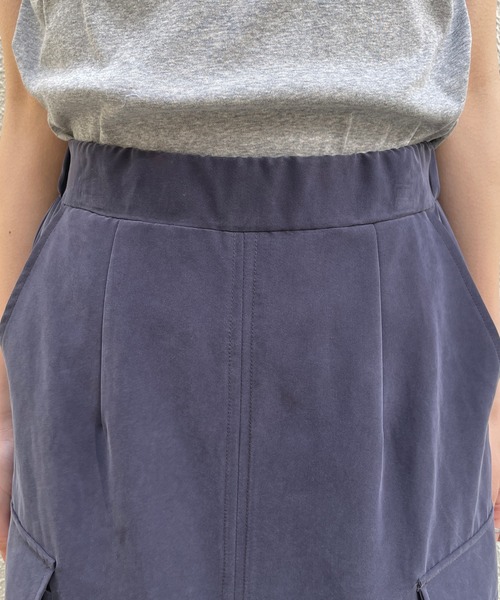 CAPRICIEUX LE'MAGE（カプリシューレマージュ）の「Aラインカーゴスカート（スカート・レディース・カーキ/ネイビー・FREE）」の8枚目の写真
