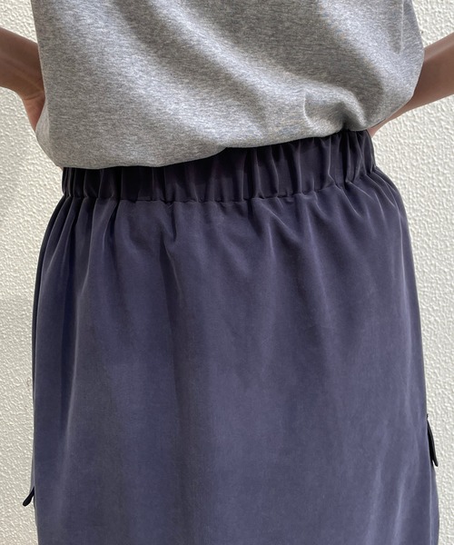CAPRICIEUX LE'MAGE（カプリシューレマージュ）の「Aラインカーゴスカート（スカート・レディース・カーキ/ネイビー・FREE）」の9枚目の写真