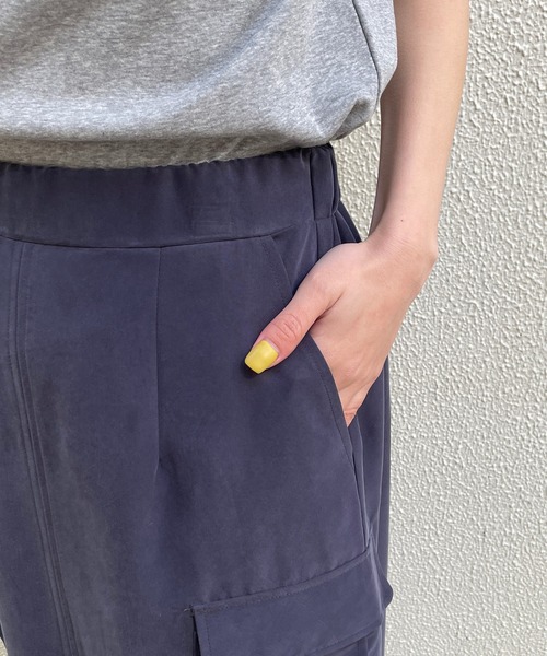CAPRICIEUX LE'MAGE（カプリシューレマージュ）の「Aラインカーゴスカート（スカート・レディース・カーキ/ネイビー・FREE）」の10枚目の写真