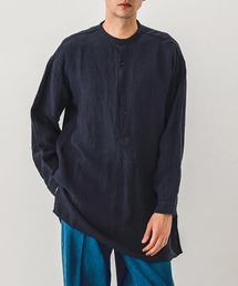 VETRA | 【VETRA】ライトリネン スタンドカラーシャツ MEN(シャツ/ブラウス)