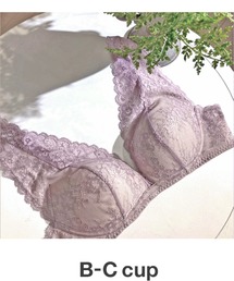 AMPHI（アンフィ）の「シンプル×総レースブラレット ワークタイプ(ノンワイヤーブラジャー)B-Ccup（ブラジャー・レディース・ピンク系）」