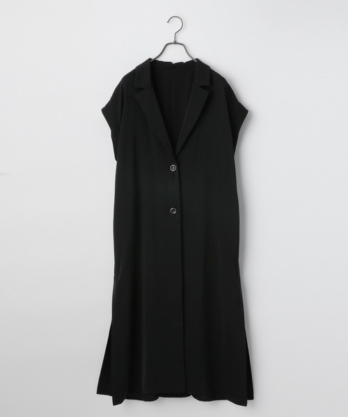 PAGEBOY（ページボーイ）の「ロングテーラーワンピース（ワンピース・レディース・ブラック/グレイッシュベージュ・FREE）」の9枚目の写真