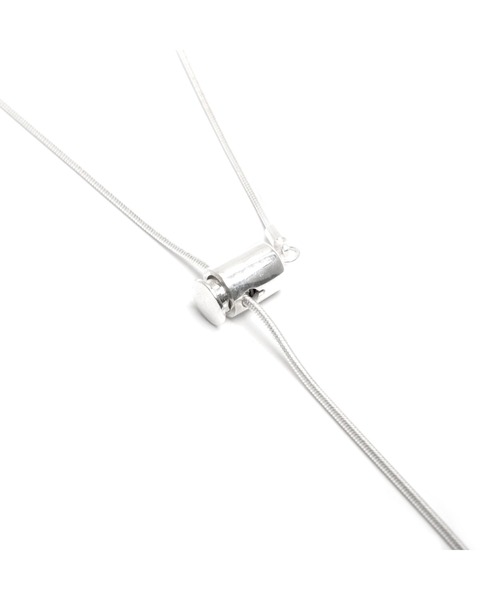 YArKA コードストッパー ネックレス ループタイ シルバー925 YArKA/ヤーカ】code stopper silver&pearl necklace /[SPRE3
